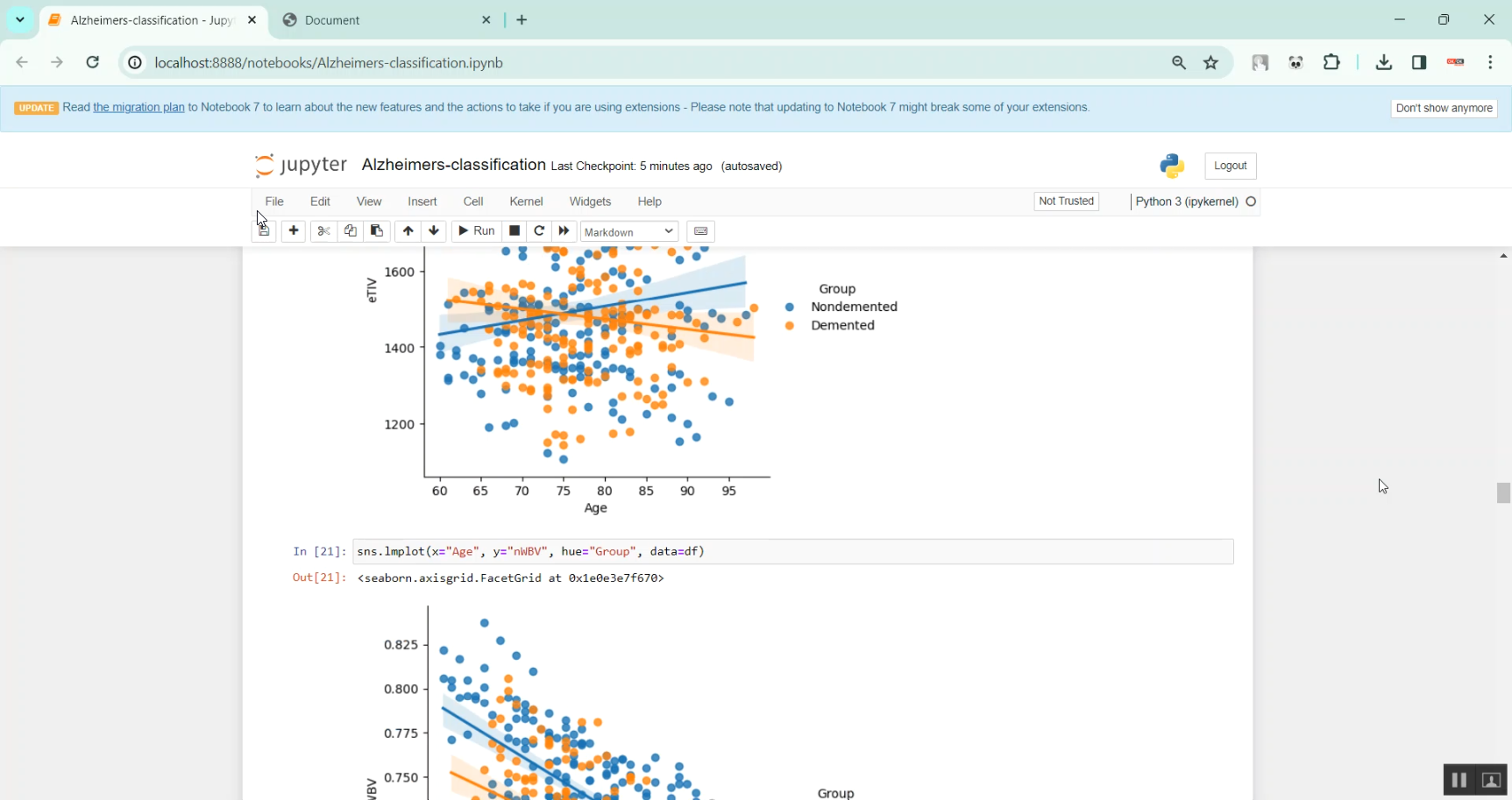 Alzhimer Data based Application Flask in Python Projects