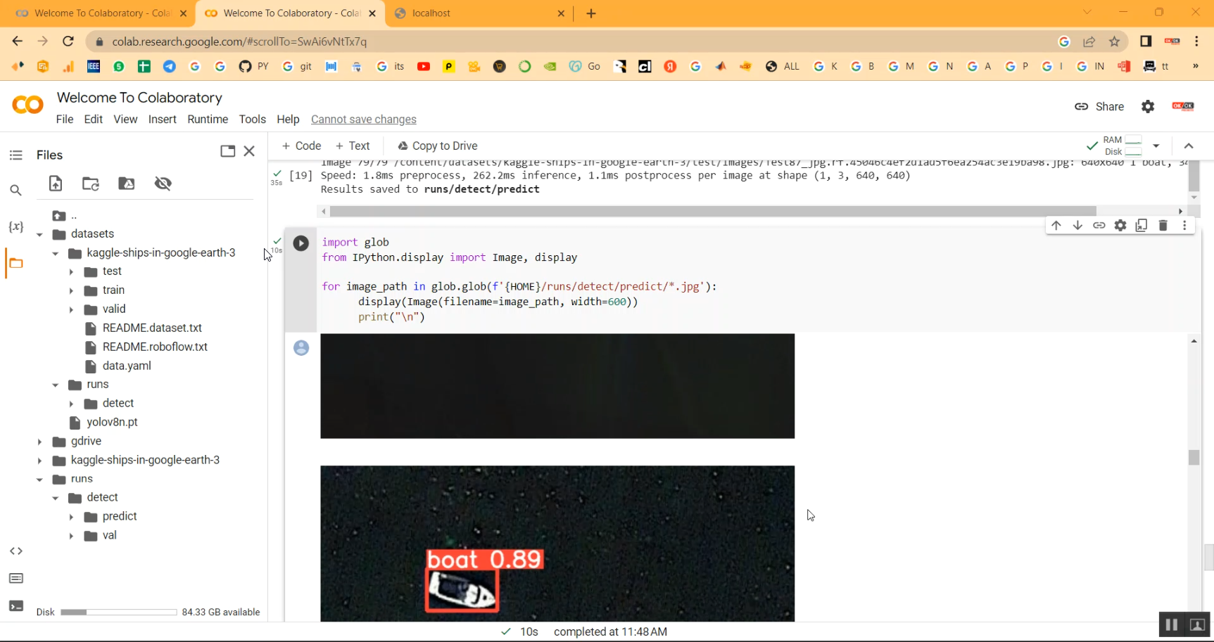 Ship Detection CNN Yolo Google Colab in Python Projects