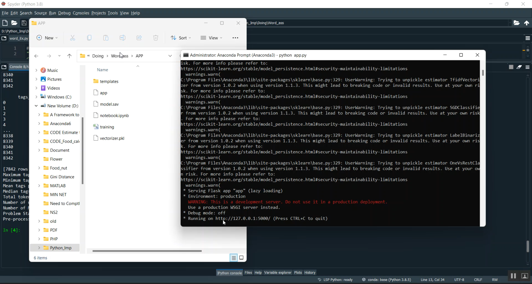 Automatic Association Word Extraction in Python Projects