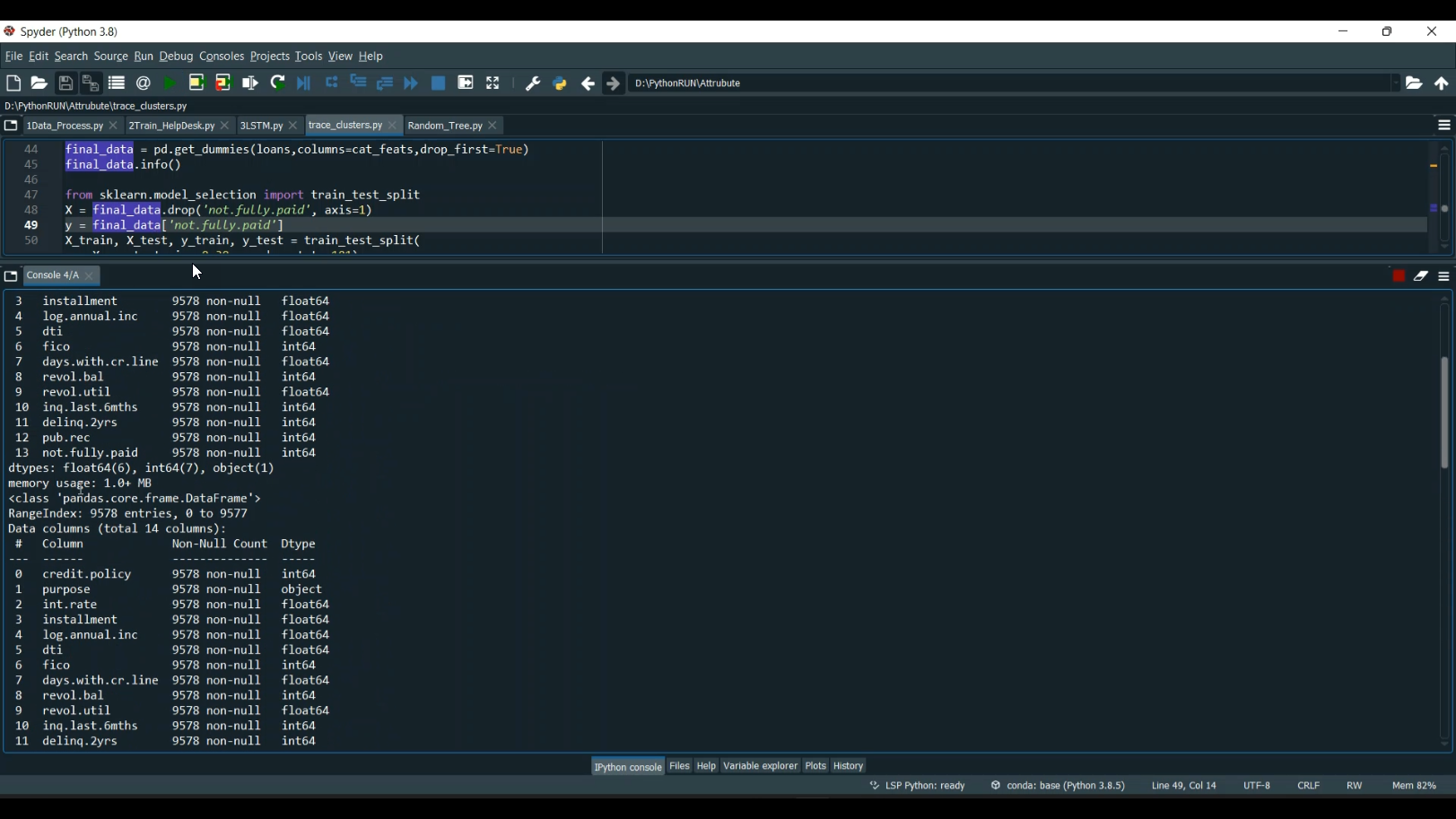 Business Model In Python Attribute Based Business Model LSTM Train Analysis in Python Projects