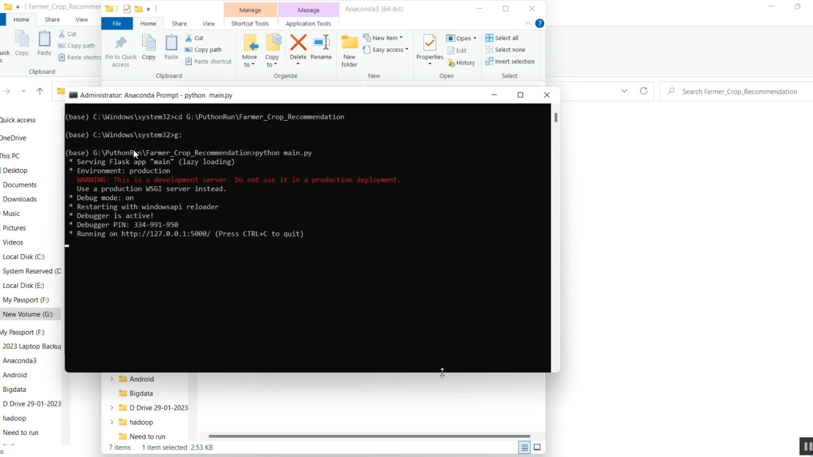 Farmer Crop Recommendation in Python Projects
