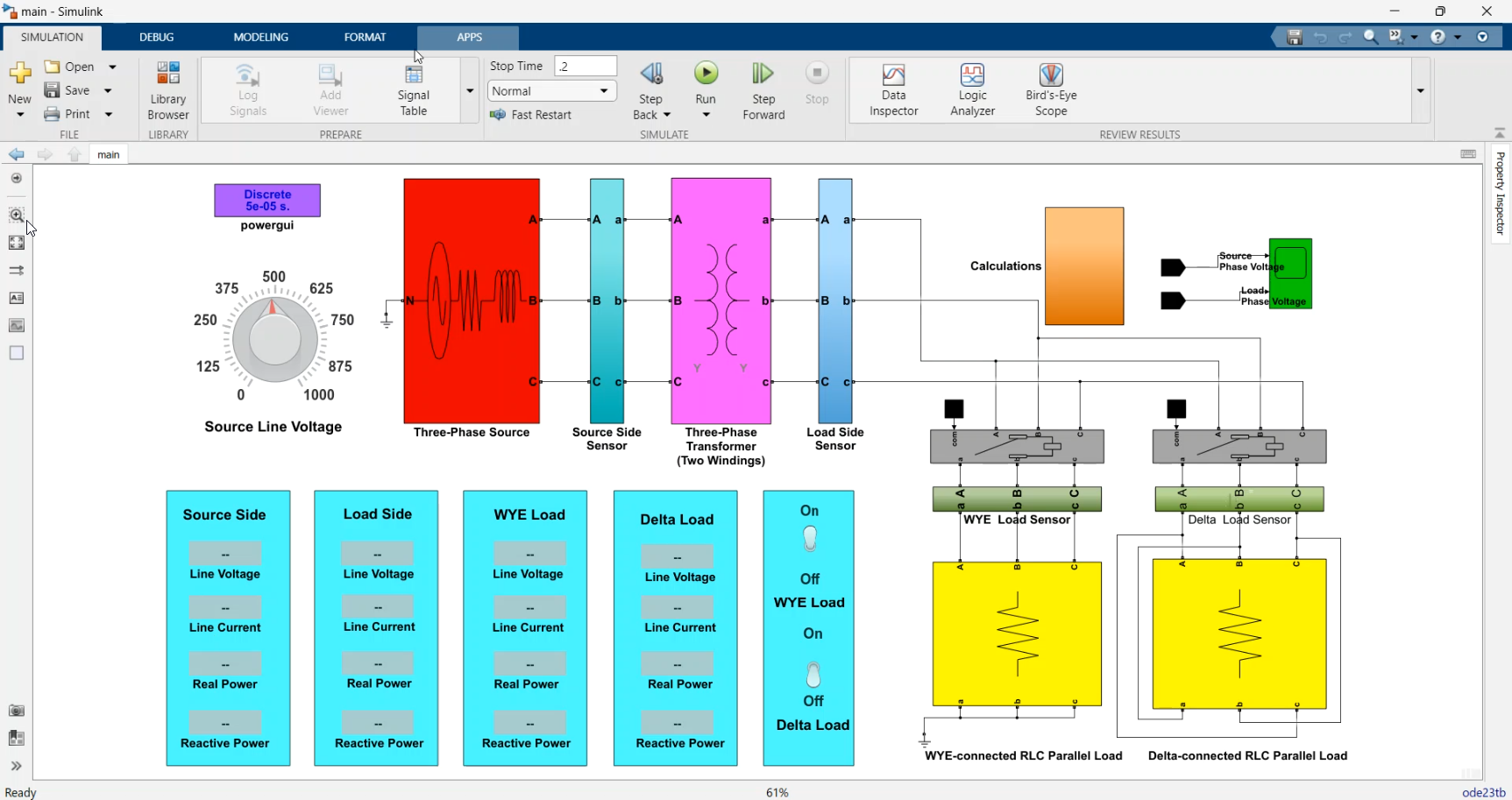 Electrical Engineering Virtual Electric Machine & Power Labs- Three ...