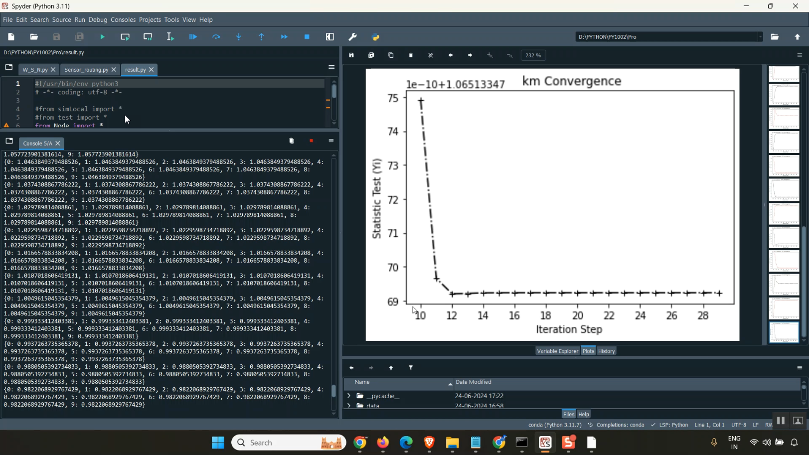 5G Network using LSTM Simulation Node in Python Projects