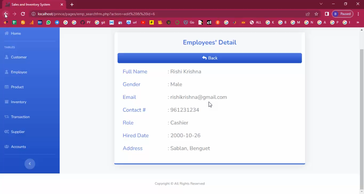 Sales And Inventory in PHP Application Projects