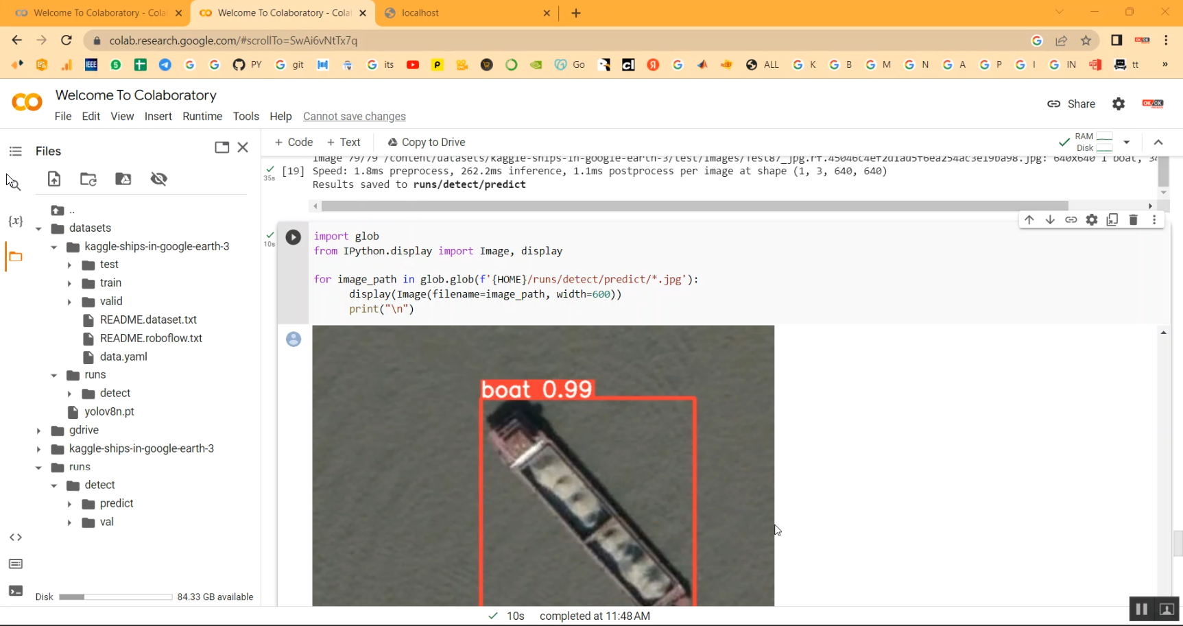 Ship Detection CNN Yolo Google Colab in Python Projects