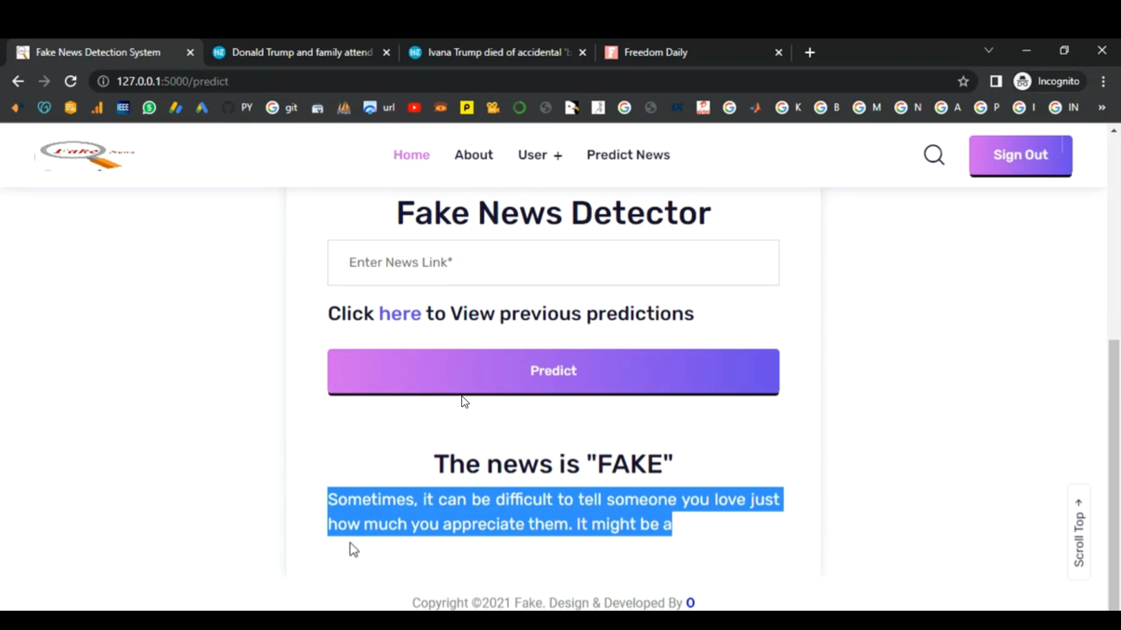 Fake News Detection Project Using Python Fake News Social Media Detection in Python Projects