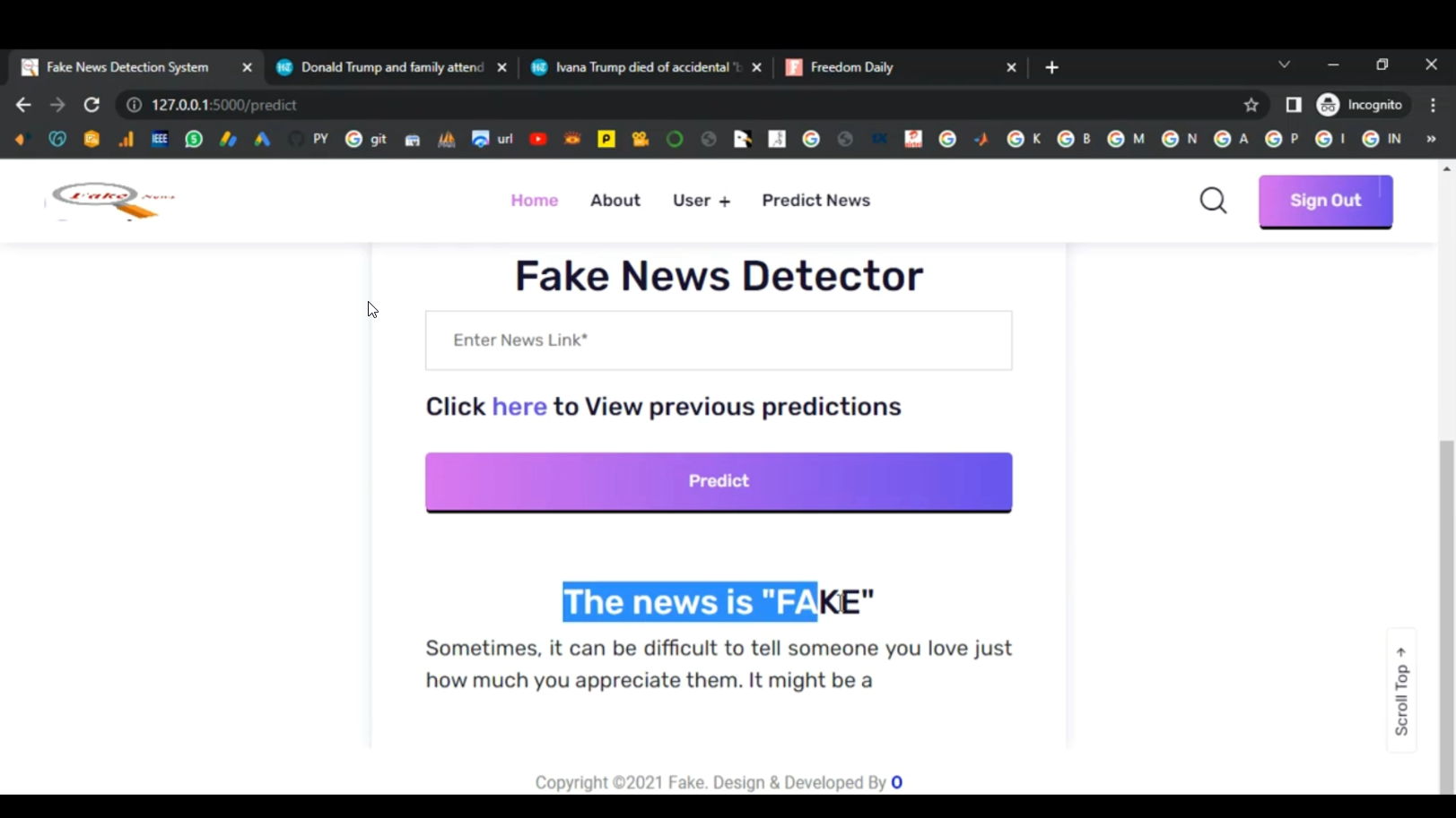 Fake Media Detection ML Classification in Python Projects