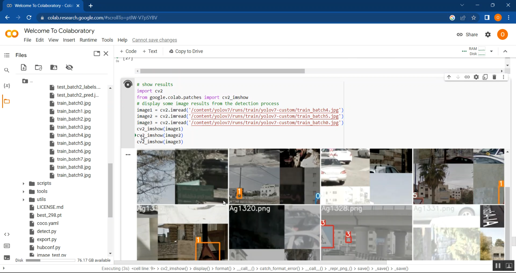 Traffic Sing Google Colab in Python Projects