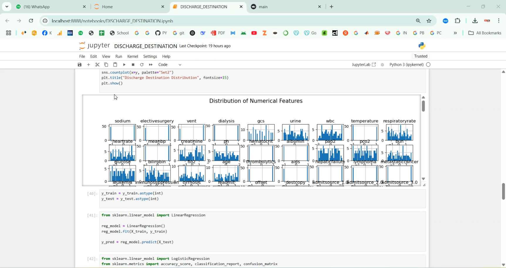 Discharge Destination in Python Projects