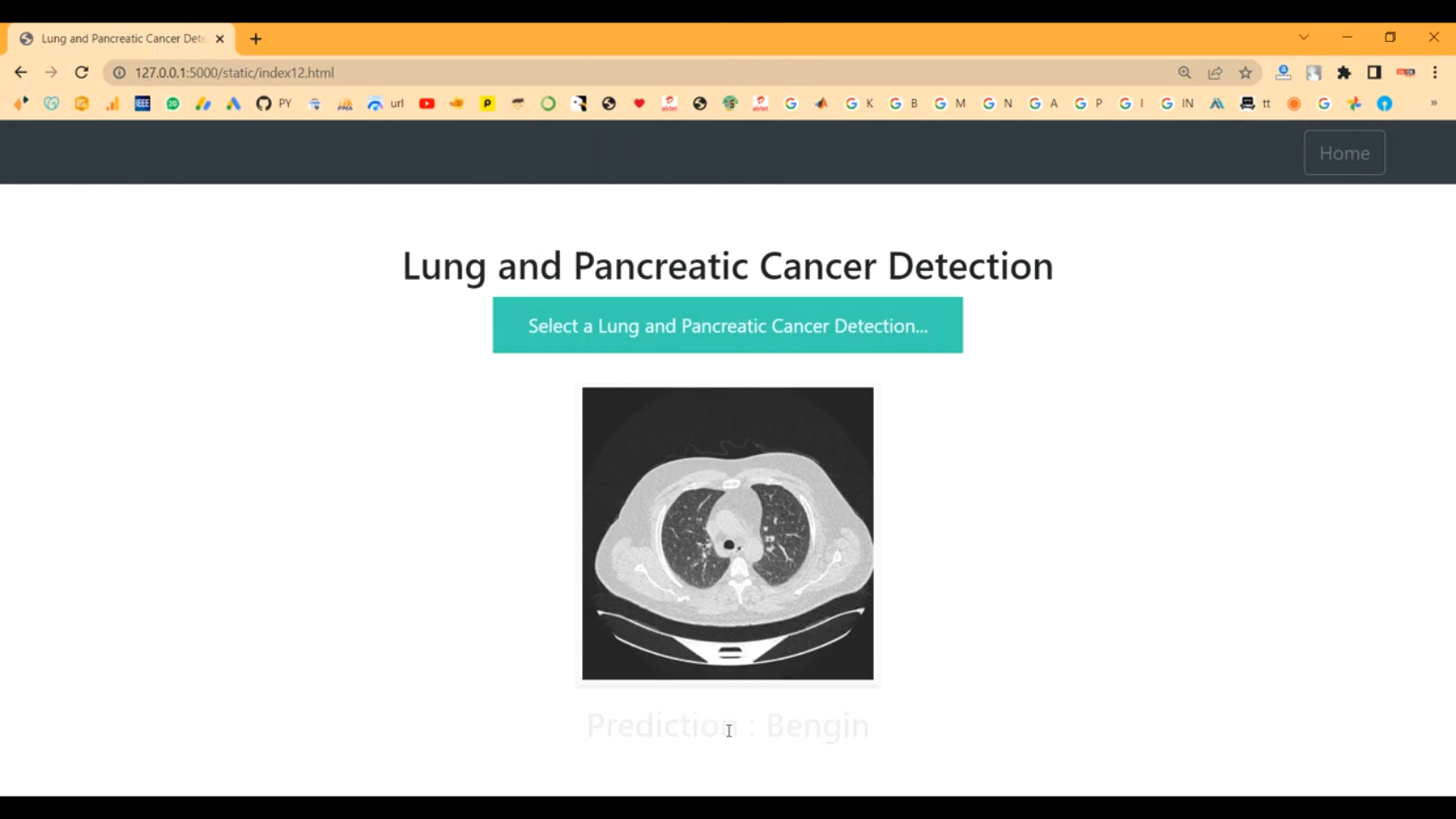 Lung Pancreatic Cancer CNN Train Flask App in Python Projects