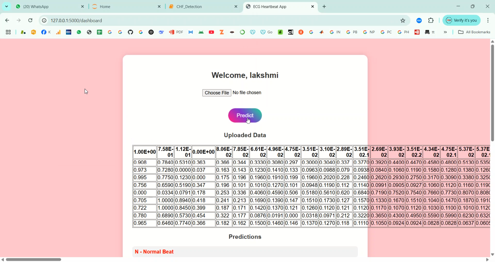 ECG Congestive Heart Failure Detection in Python Projects