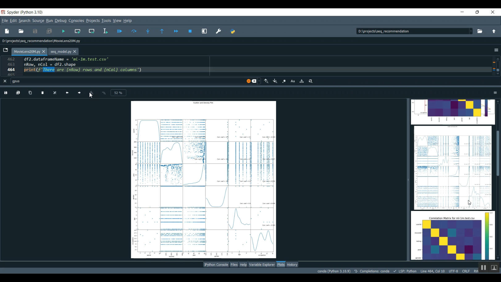 Sequence Recommendation Using Movie Lens Dataset in Python Projects