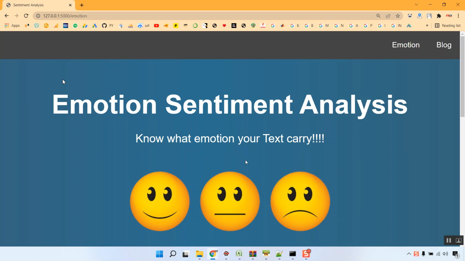 Twitter Emotion Detection Flask in Python Projects