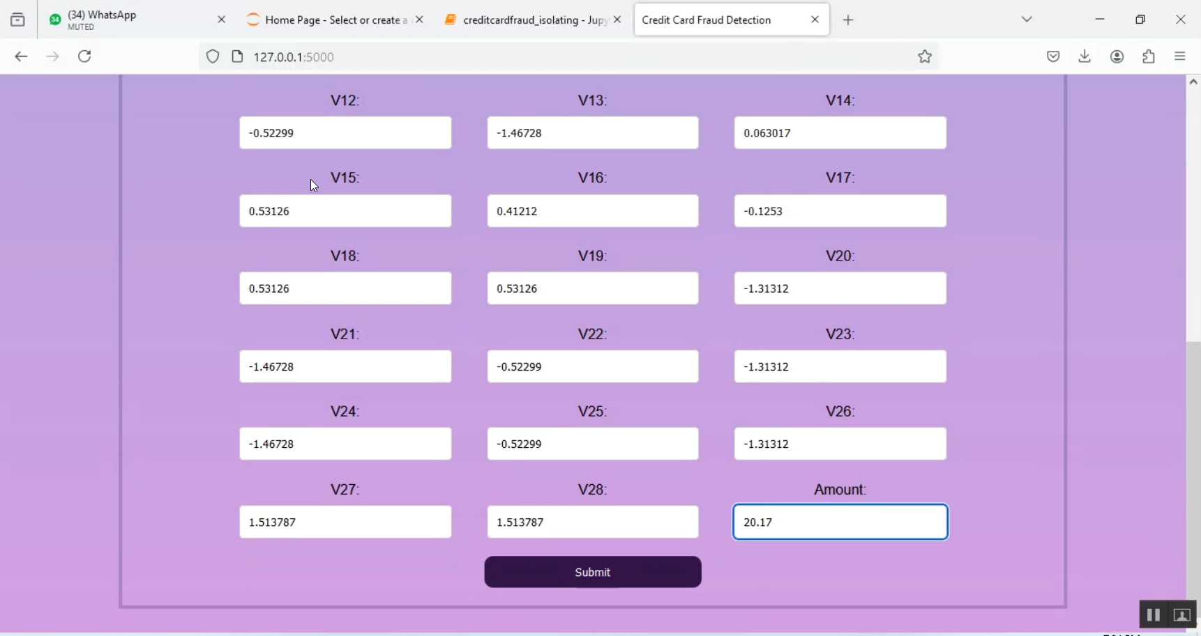 Credit Card Fraud Detection and Isolating in Python Projects
