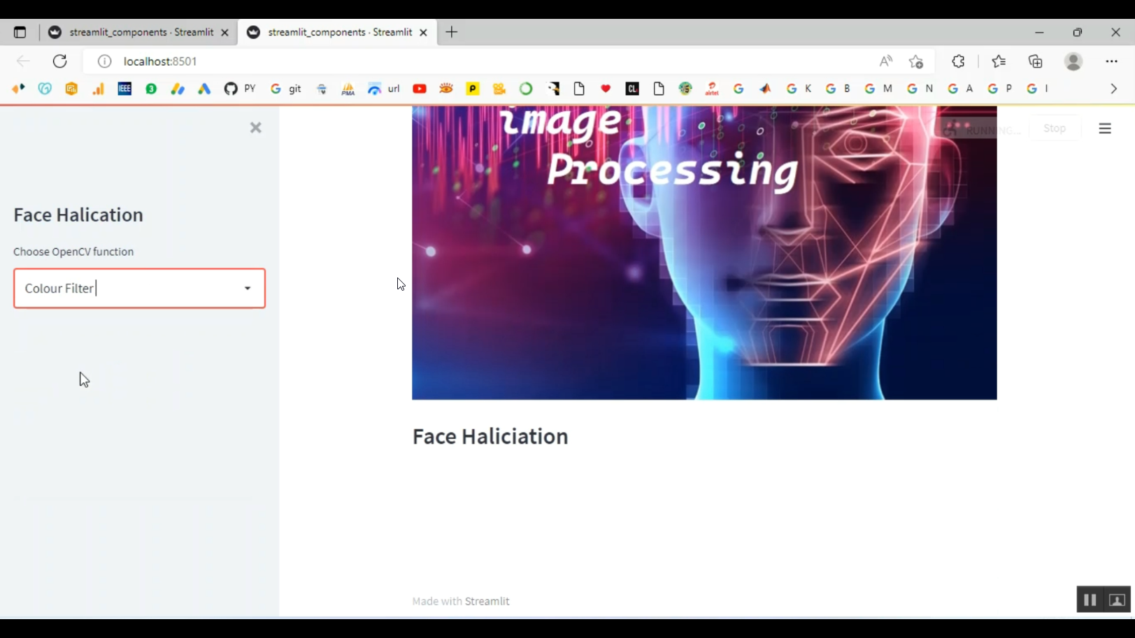 Face Hallucination Streamlit Face Blur Background Removal Face Count in ...