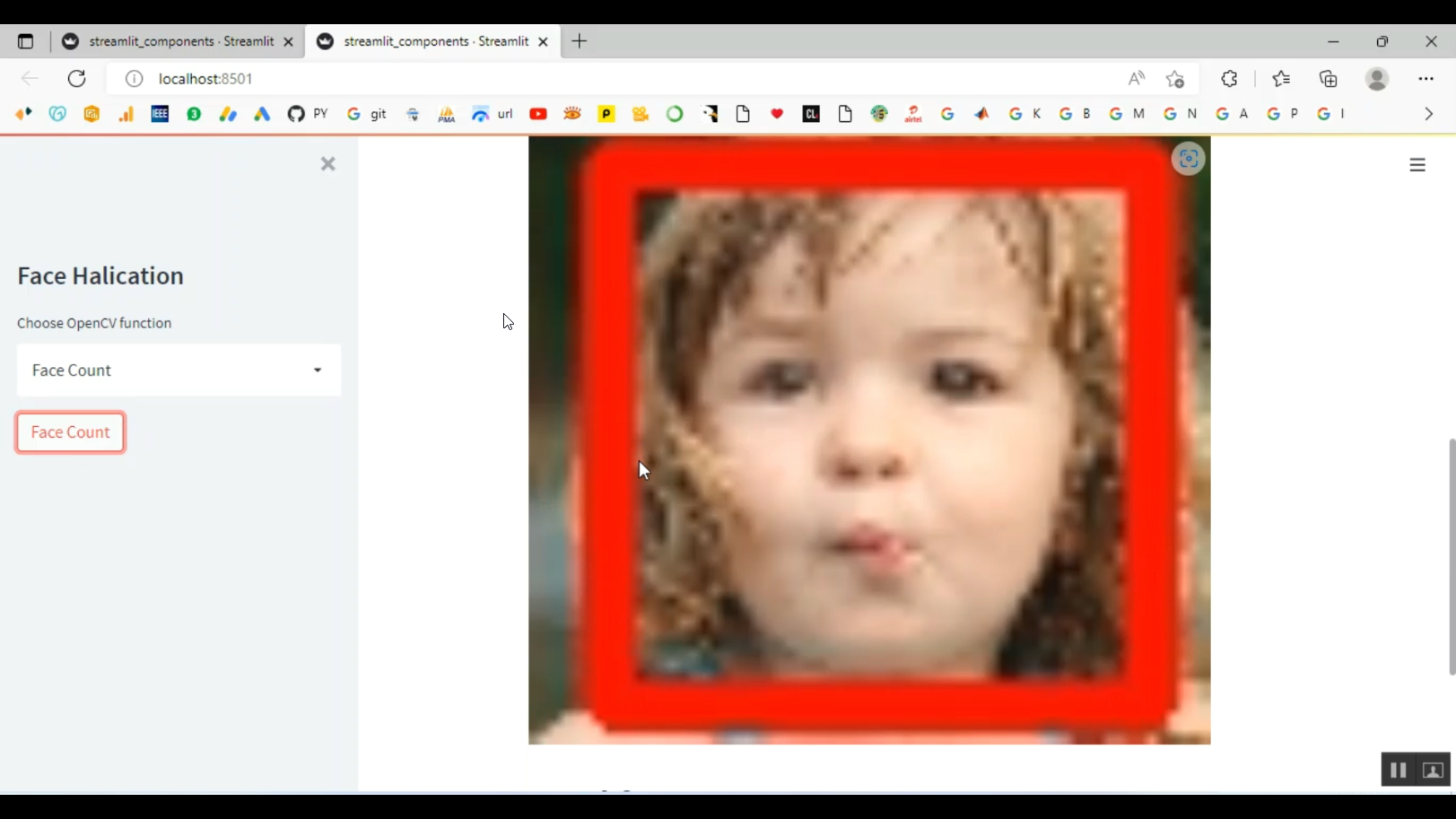 Face Hallucination Streamlit Face Blur Background Removal Face Count in ...