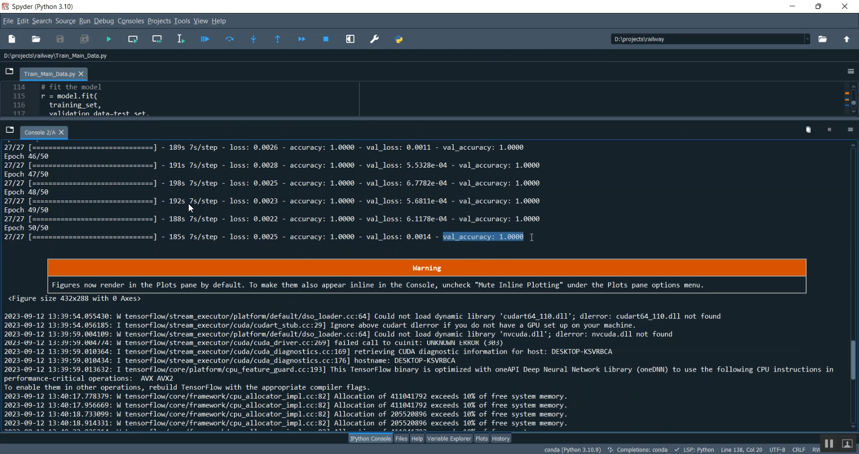 Python Computer Code Railway Railway Defect CNN in Python Projects