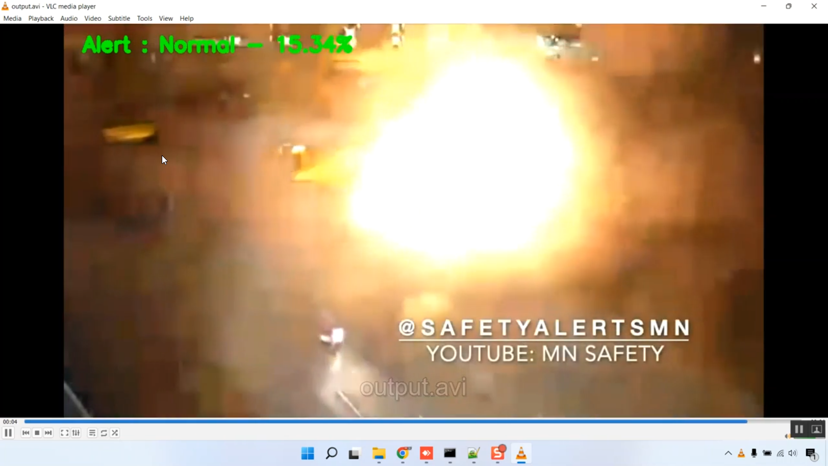 Tunnel Accident Detection CNN Train Video Based Analyzer in Python Projects