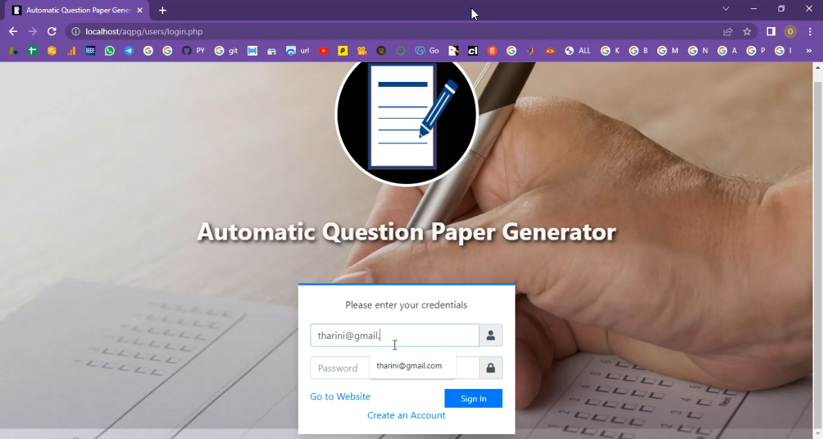 Question Paper Generator System in PHP Application Projects