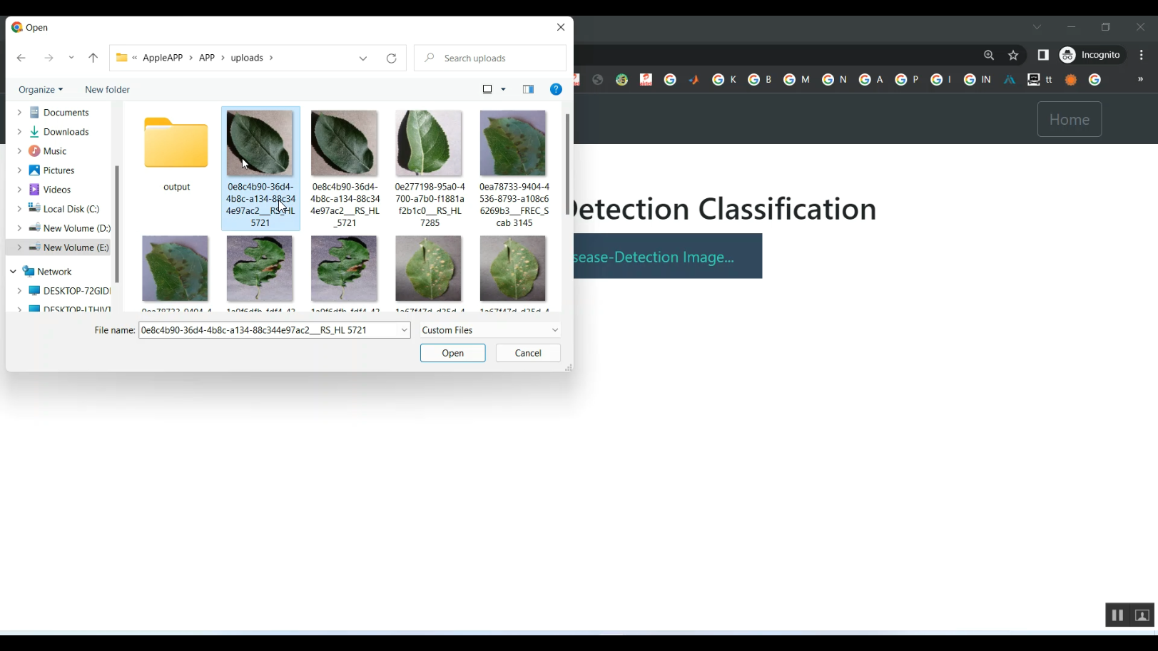 Apple Leaf Disease Detection CNN Flask in Python Projects