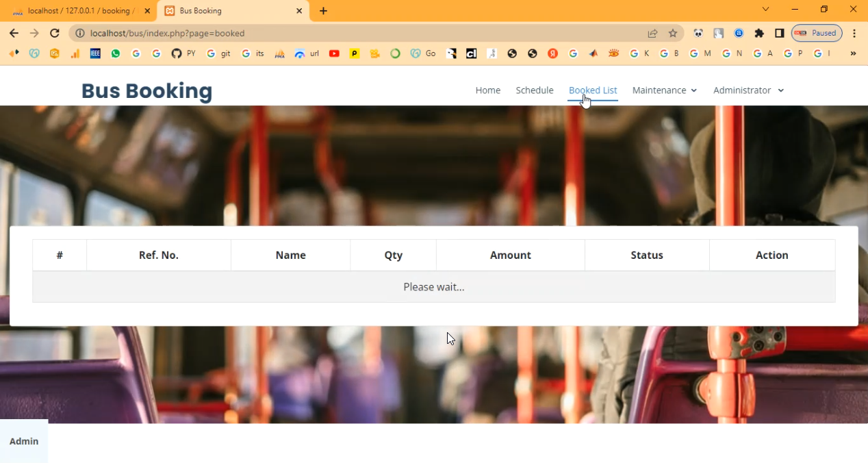 Bus Booking System in PHP Application Projects