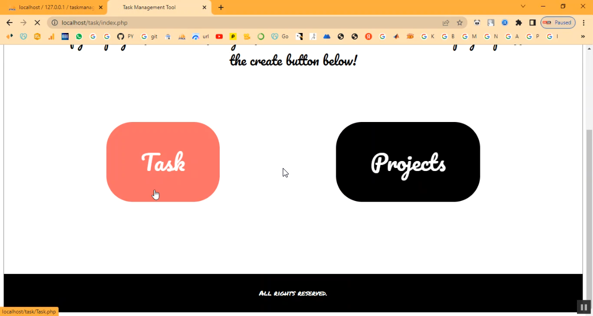 Task Tool Management System in PHP Application Projects