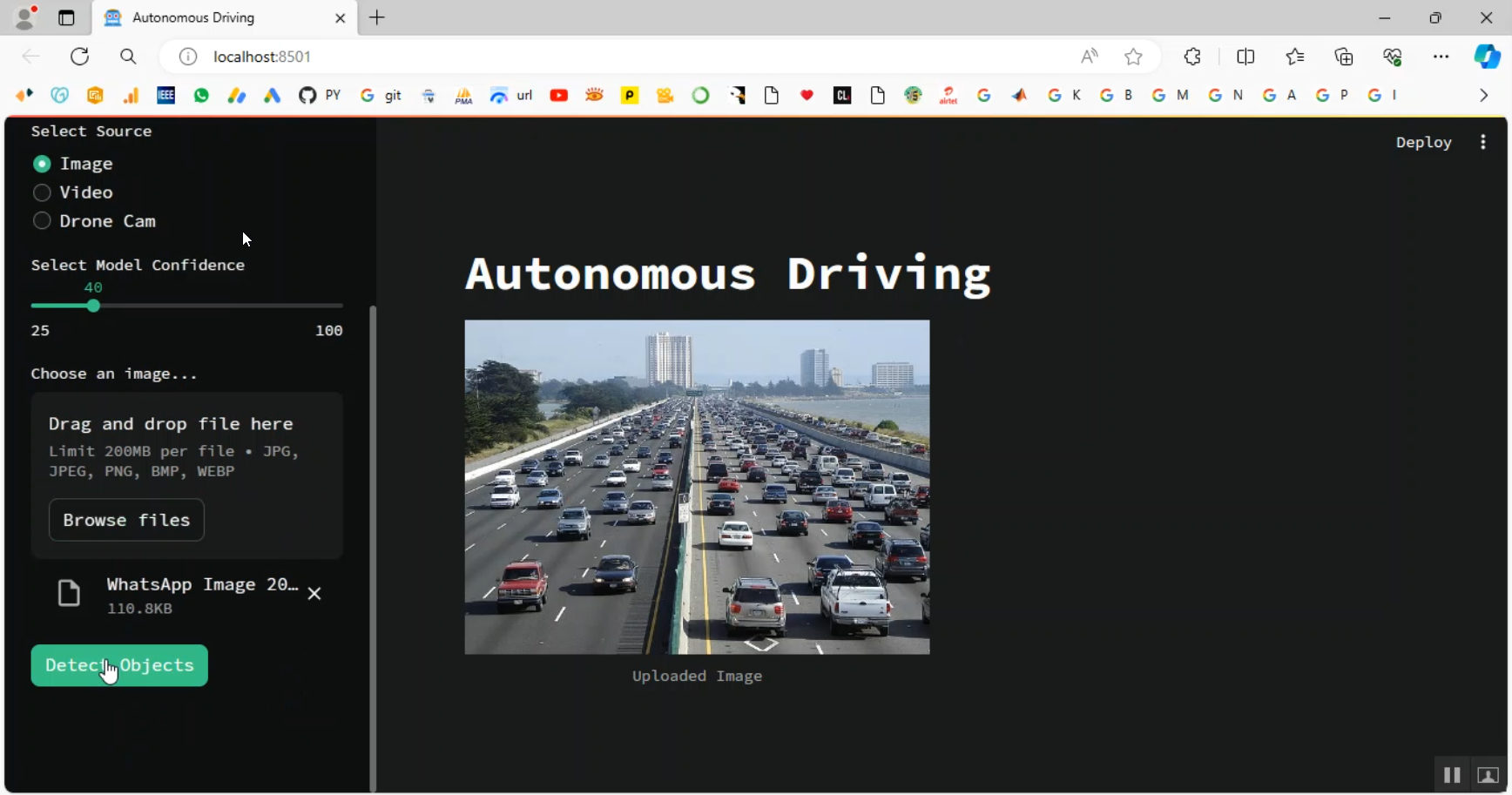Autonomus Driver Vehicle in Python Projects
