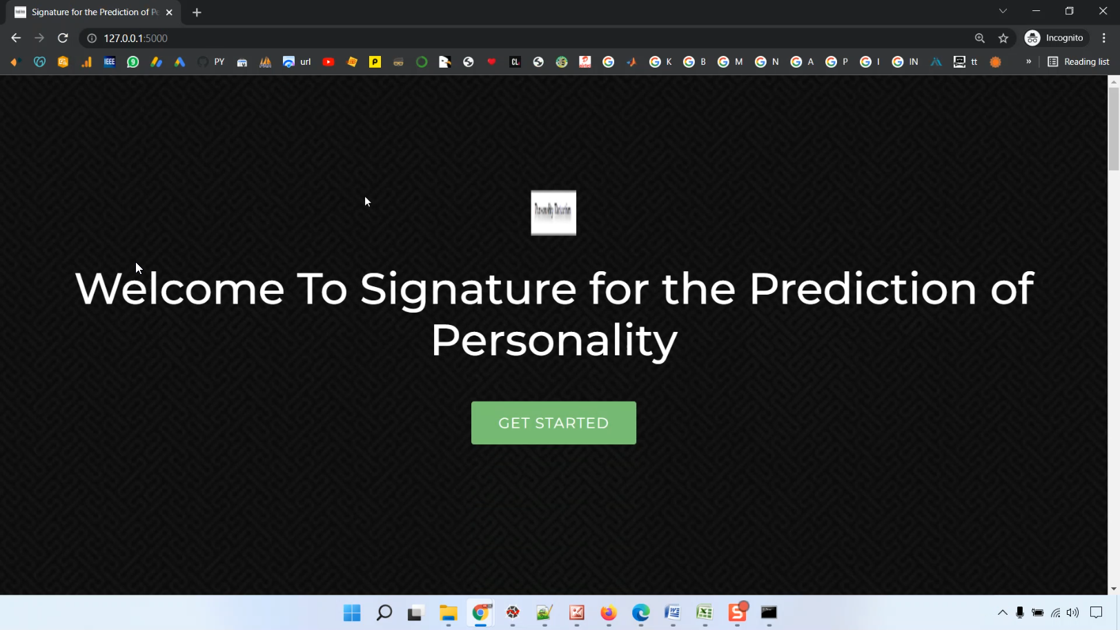 Signature base Personality Detection CNN Train Flask in Python Projects