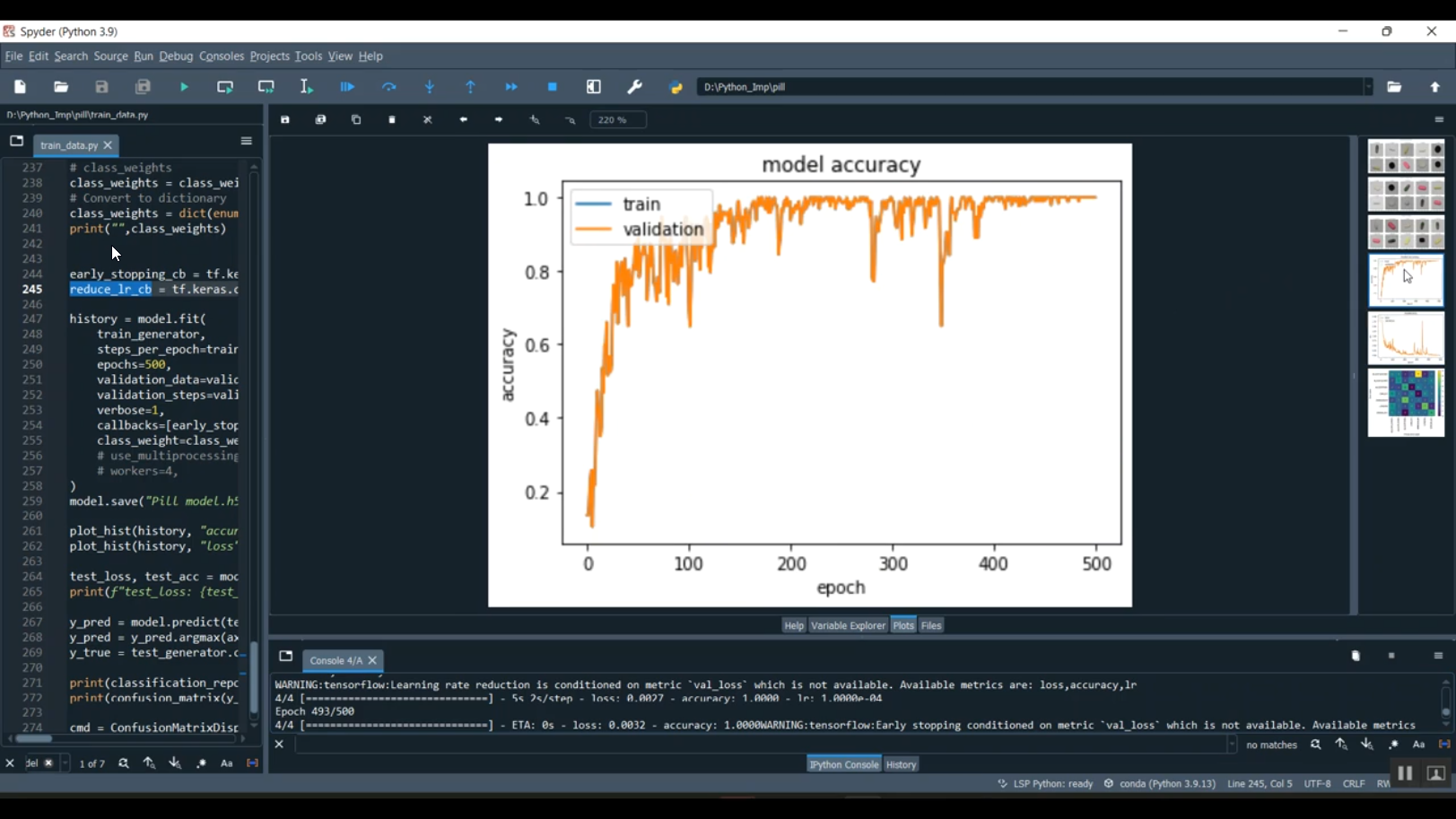 Pill Detection Train CNN Flask App in Python Projects
