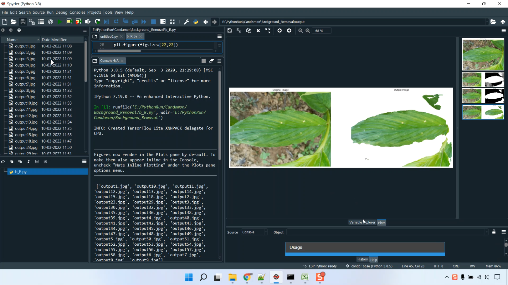 Background Image Removal in Python Projects
