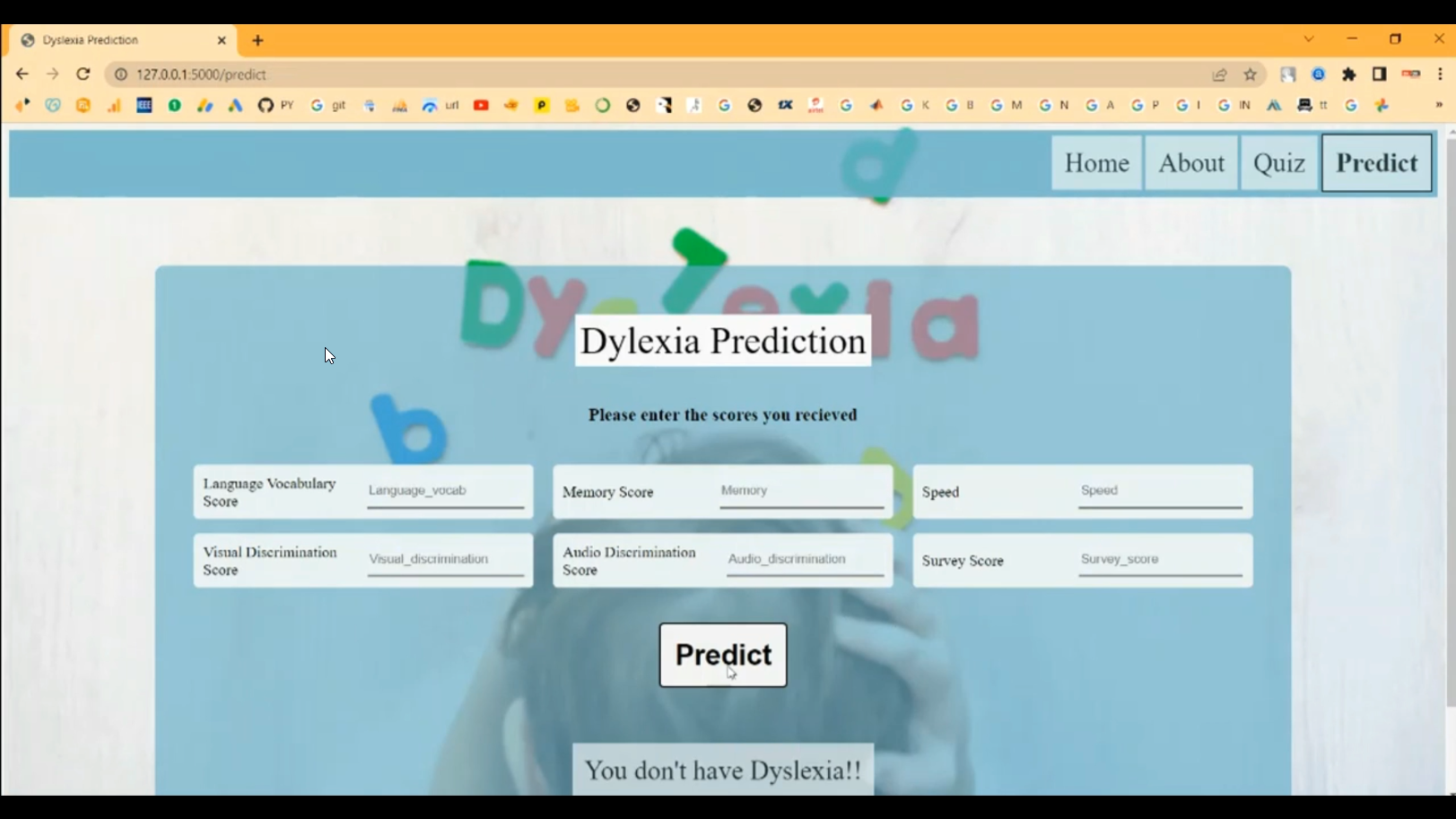 Anxiety Children Quiz App Flask in Python Projects