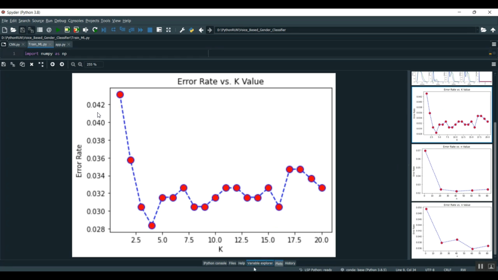 Voice Based Gender Classifier Streamlit in Python Projects