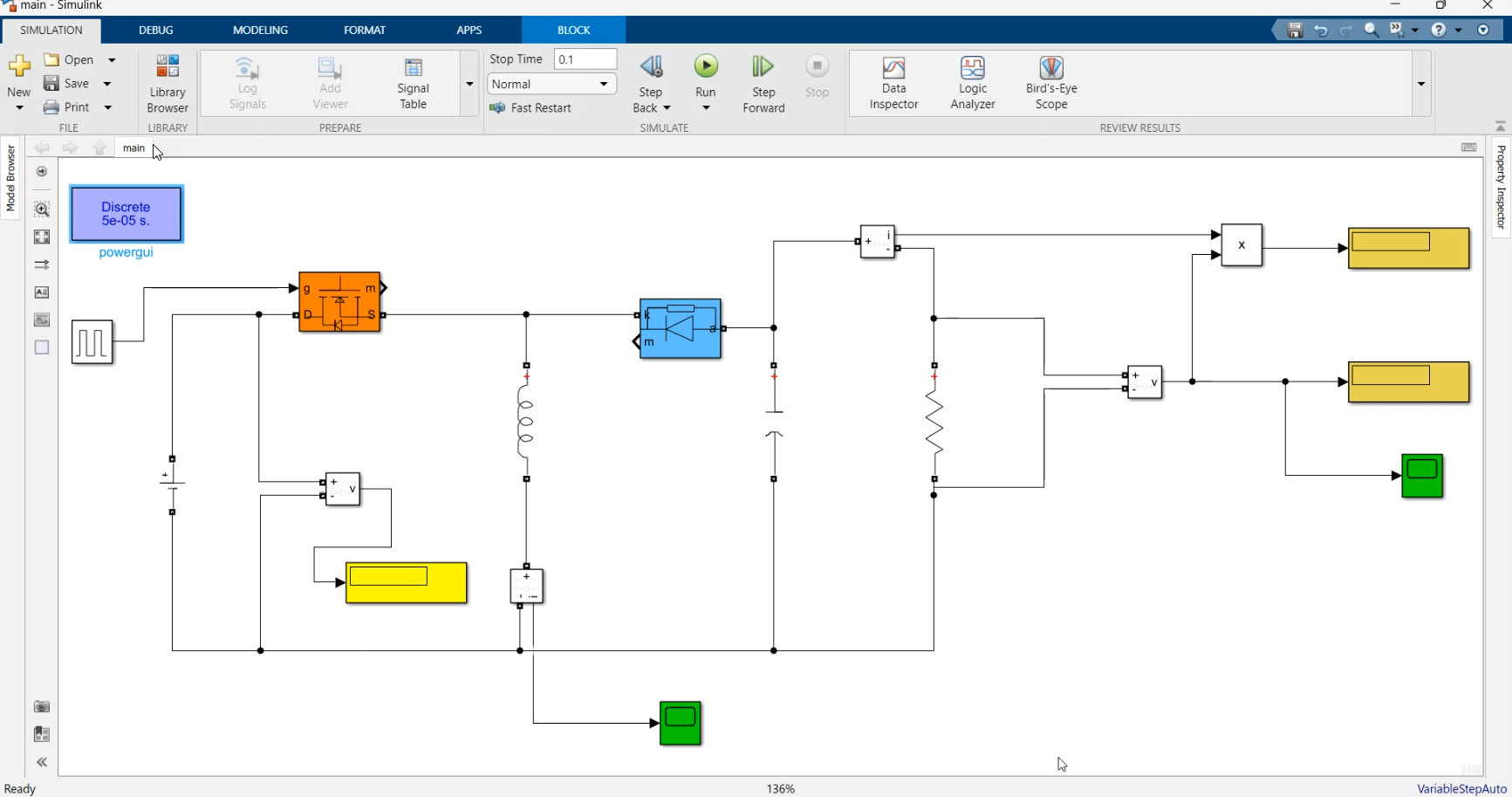 Loadboost MPPT Boost Converter with Battery and Resistance as Load