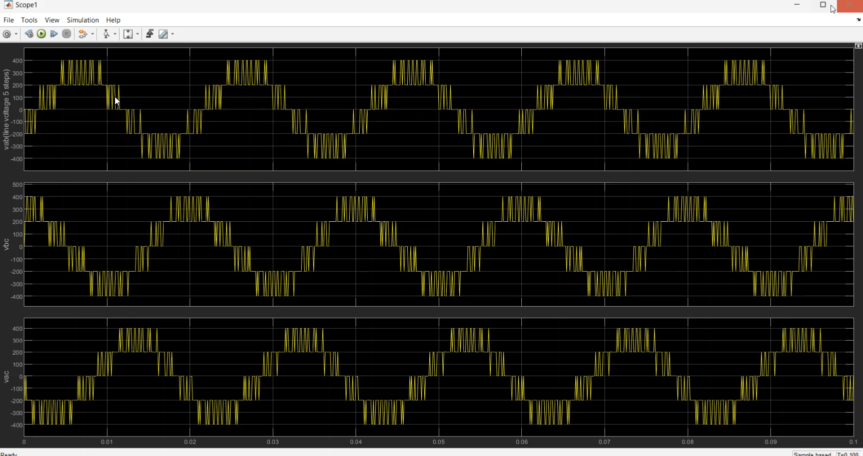 Simulation of 3 phase 3 level NPC inverter using SPWM